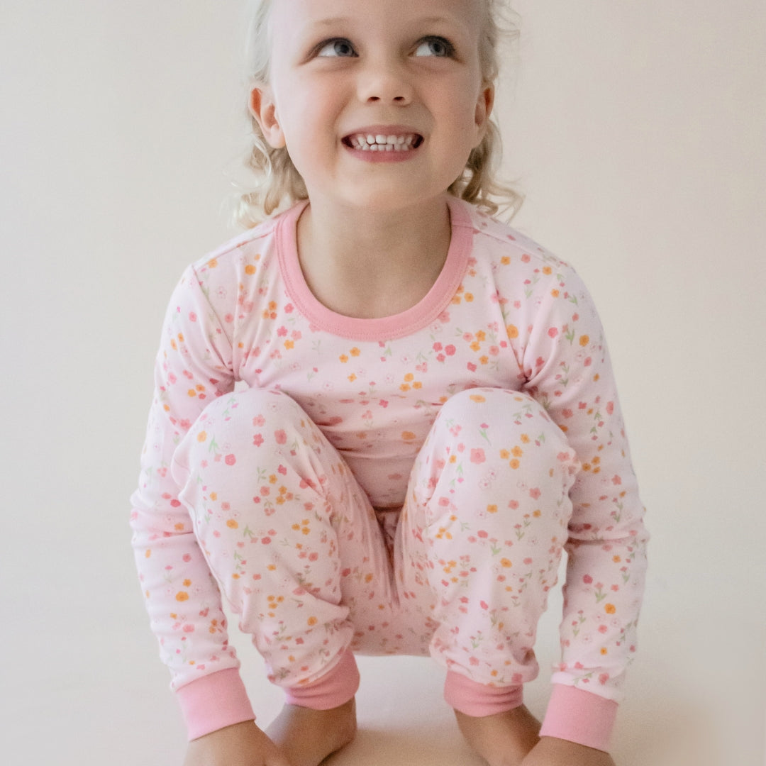 Girls Floral Fields Pyjamas