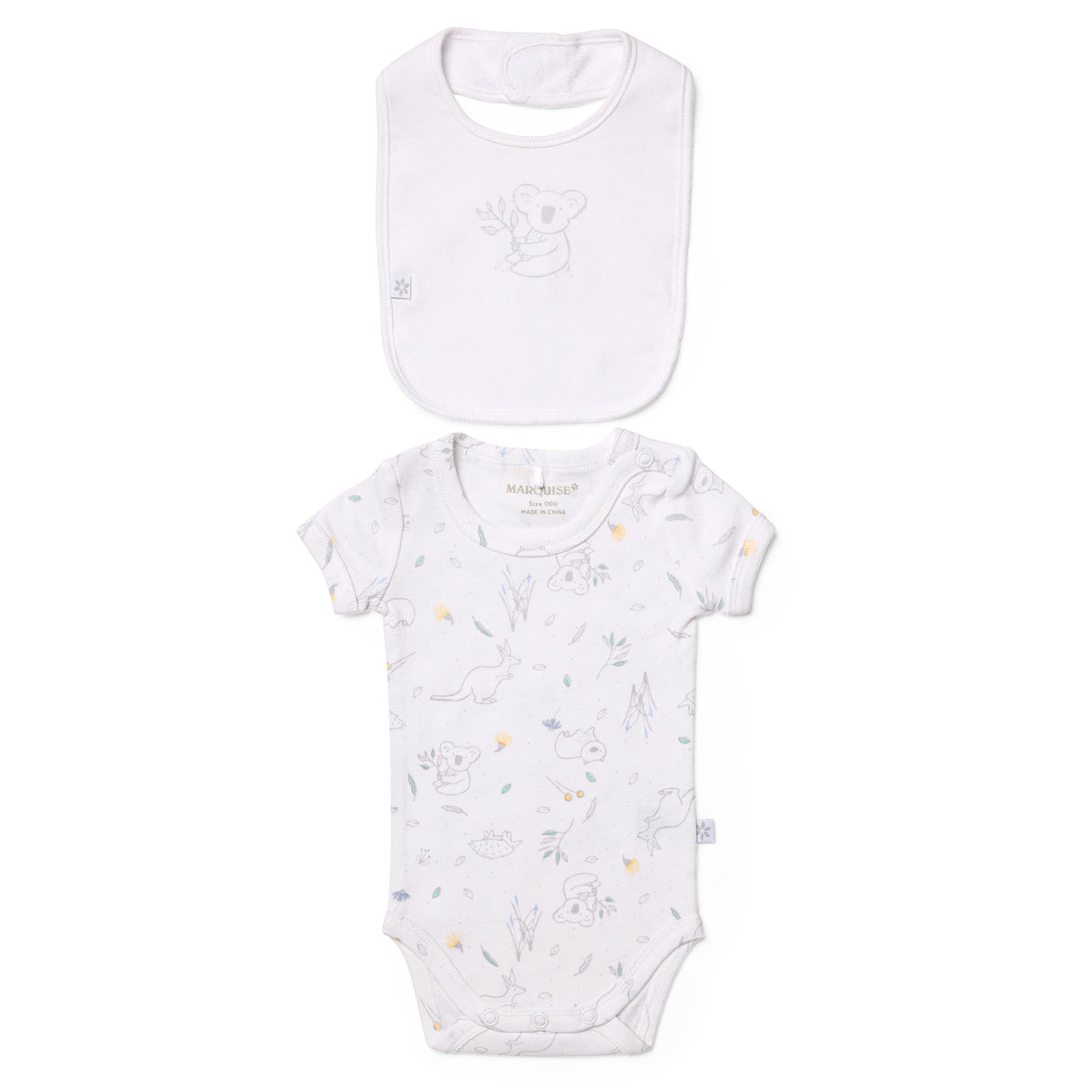 Australiana Bodysuit & Bib Set