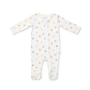 Newborn Essentials Chick Zipsuit & Bib Set