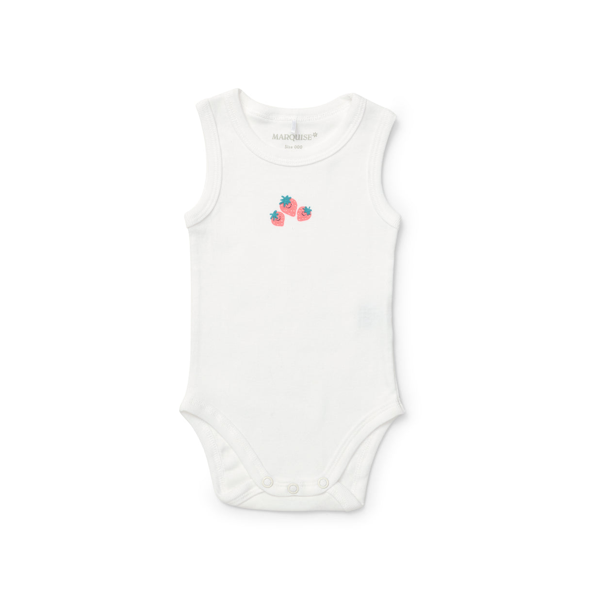 Newborn Essentials Strawberries Sleeveless Bodysuit 2 Pack