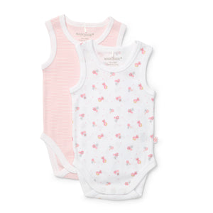 Newborn Essentials Floral Sleeveless Bodysuit 2 Pack