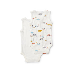 On The Move Sleeveless Bodysuit 2 Pack