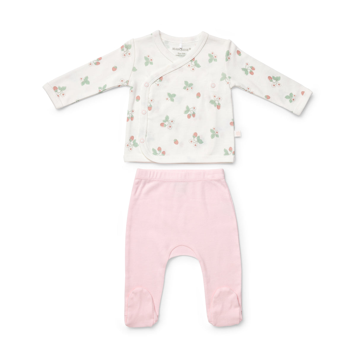 Stawberry Fields Top & Footed Legging Set