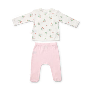 Stawberry Fields Top & Footed Legging Set