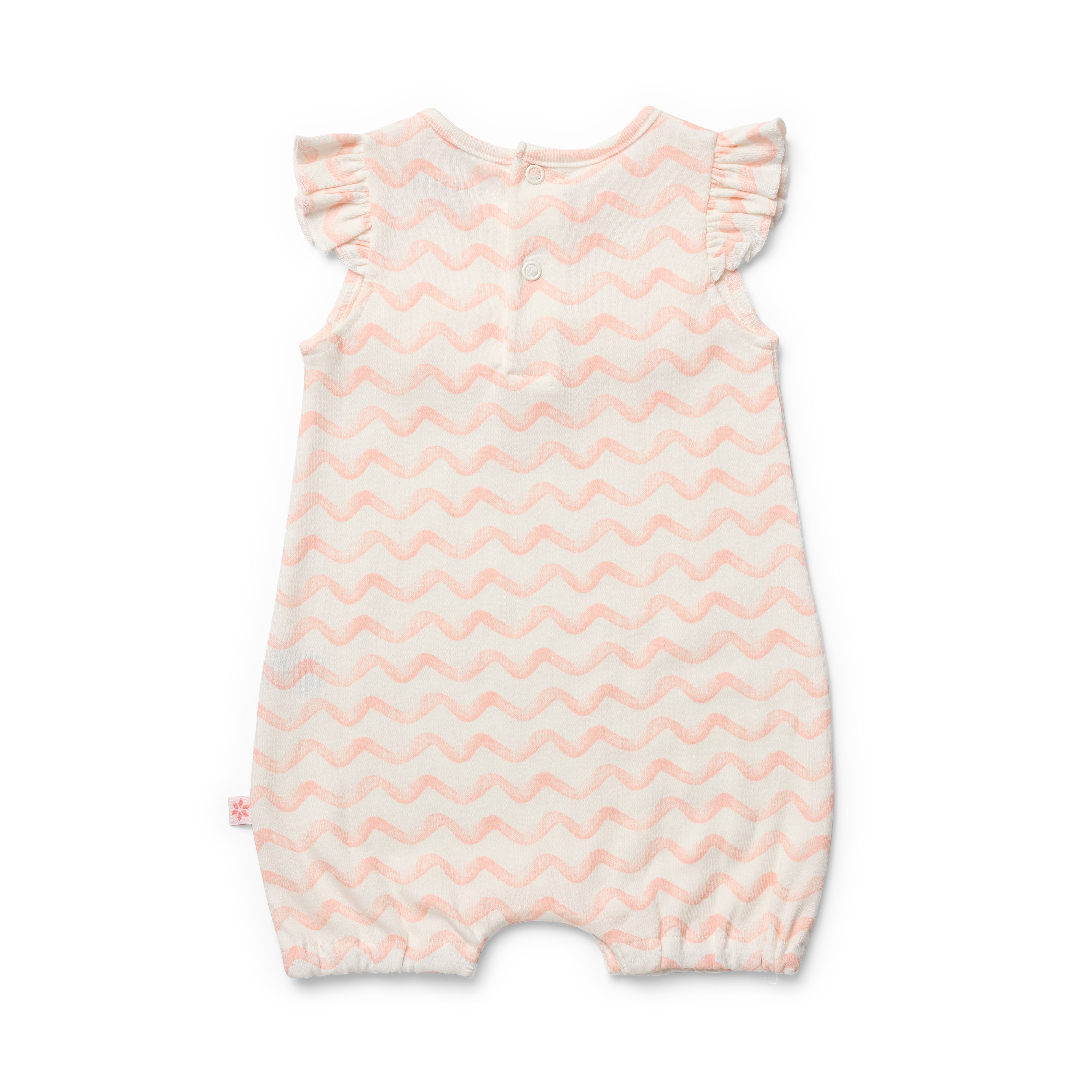 Flamingo Stripe Romper Marquise