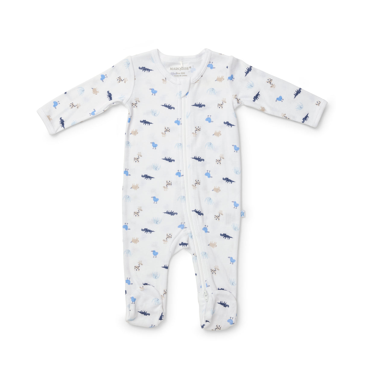 Newborn Essentials Animals Zipsuit