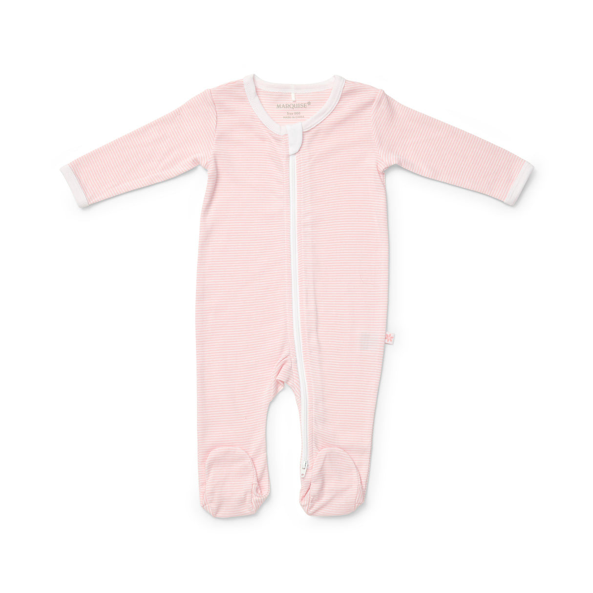 Newborn Essentials Pink Spot and Stripe Zipsuit 2 Pack