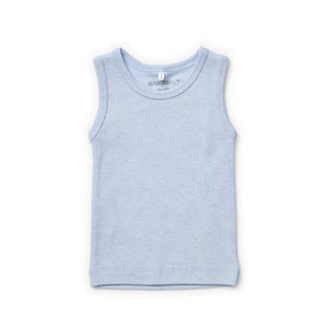 Baby Blue Cotton Wool Singlet