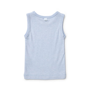 Baby Blue Cotton Wool Singlet