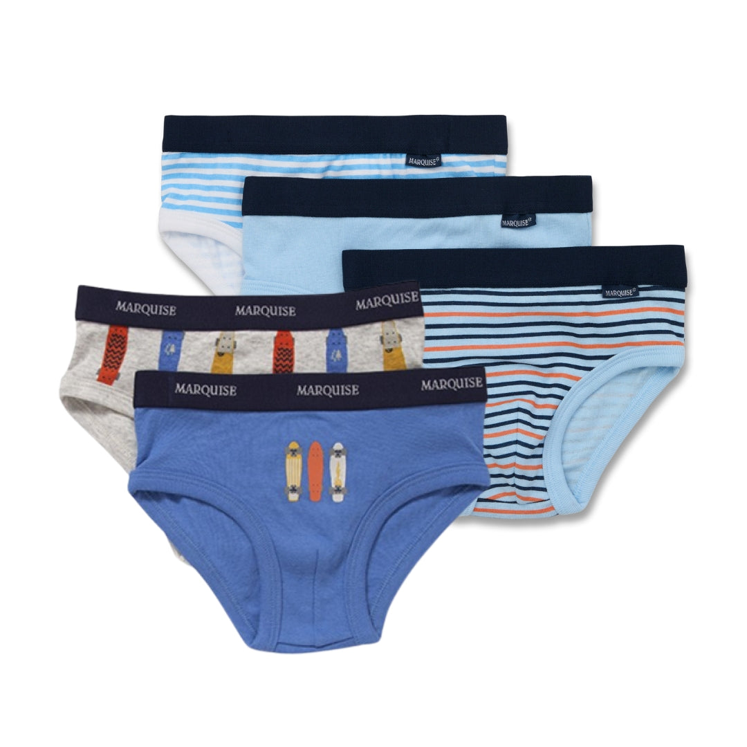 Boys Skate and Stripe Underwear 5 Pack