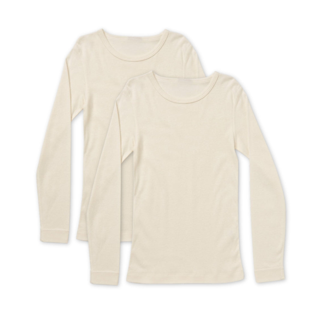 Baby Cotton Wool Long Sleeve Spencer Top 2 Pack