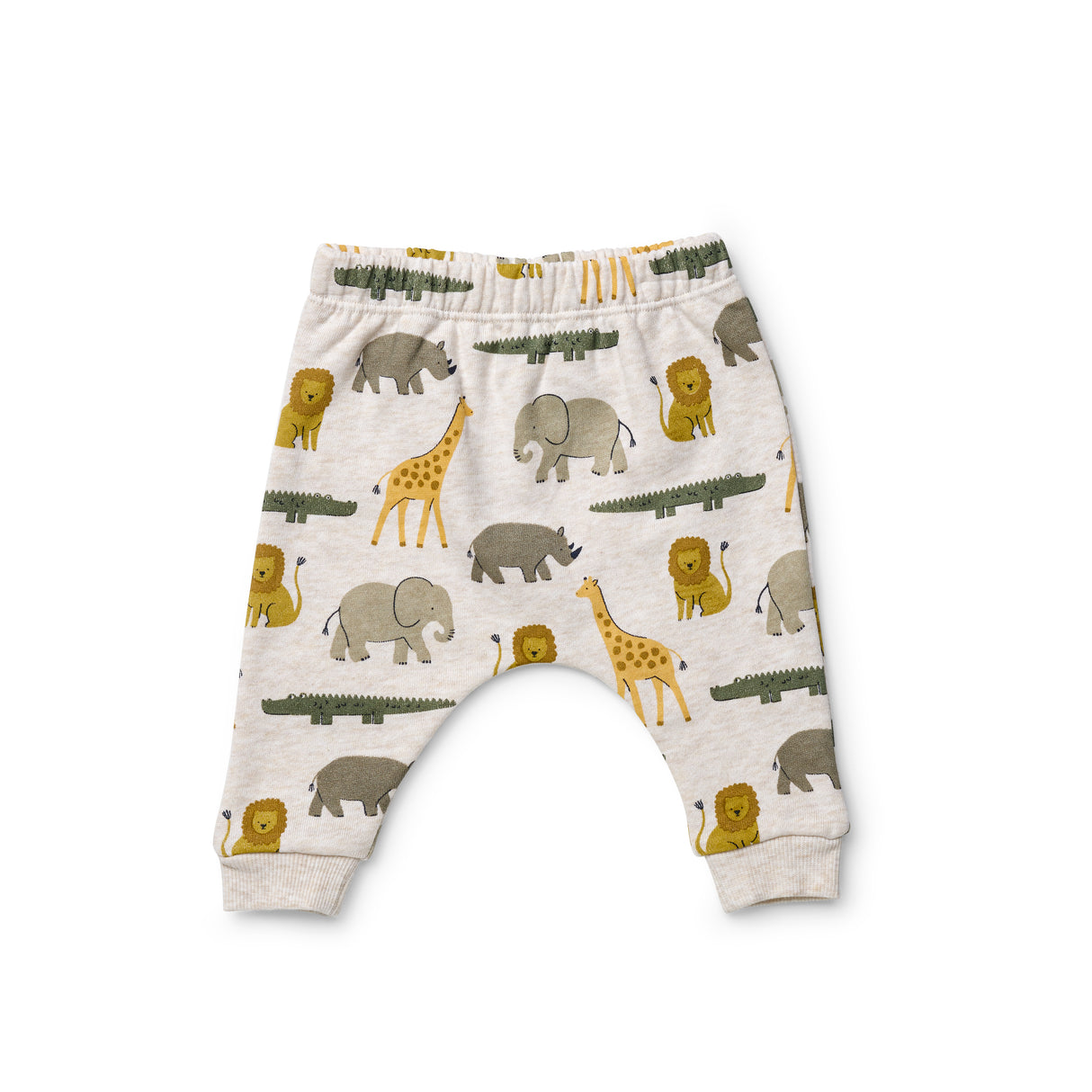 On Safari Elephant Top & Fleece Pant Set