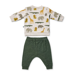 On Safari Fleece Jumper & Pant set