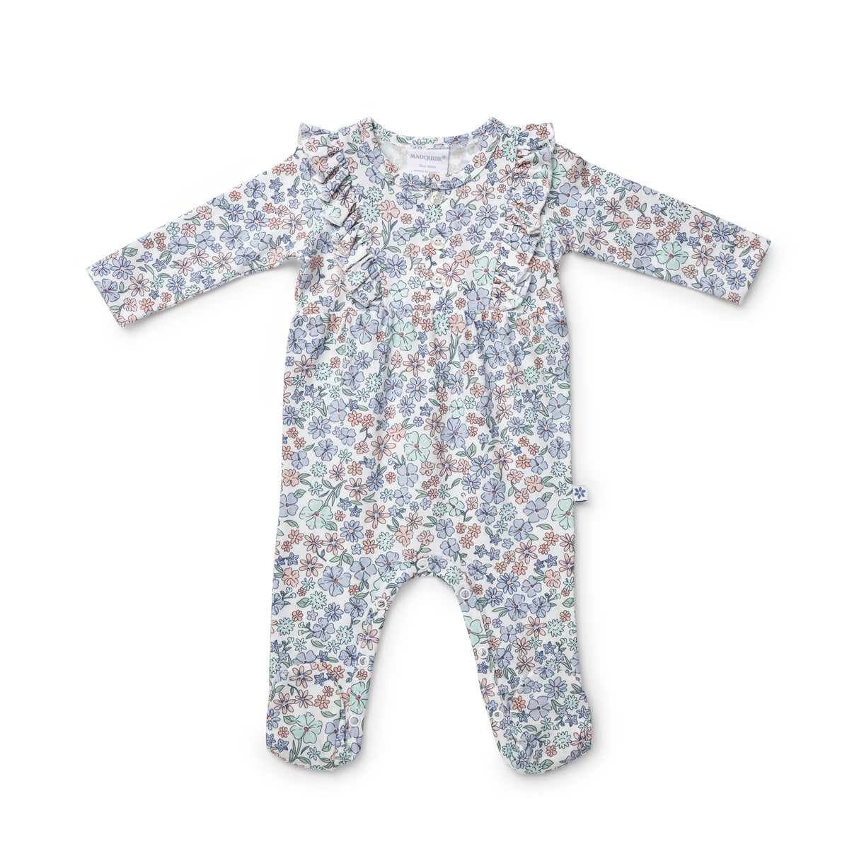 Winter Fields Floral Frill Coverall