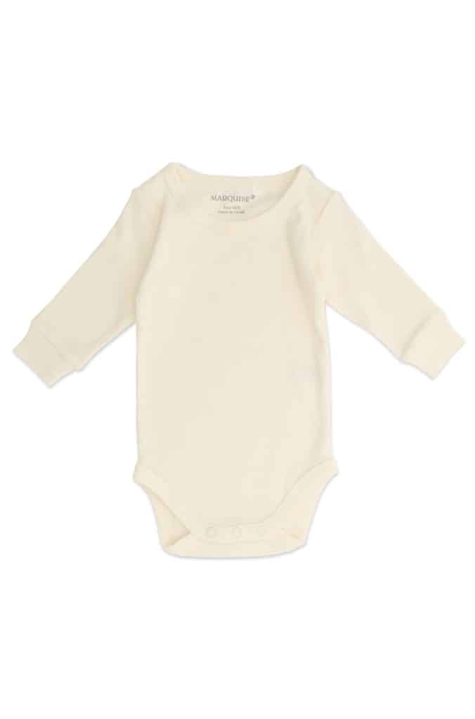 Baby Cotton Wool Long Sleeve Bodysuit – Marquise